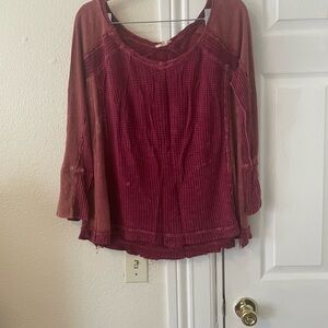 Boho Pink Long Sleeve Tee for Everyday Comfort